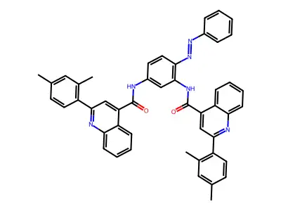 2-(2,4-dimethylphenyl)-N-[3-[[2-(2,4-dimethylphenyl)quinoline-4-carbonyl]amino]-4-phenyldiazenylphenyl]quinoline-4-carboxamide structure