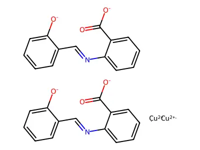 N-Salicylidene anthranilato cuivre structure