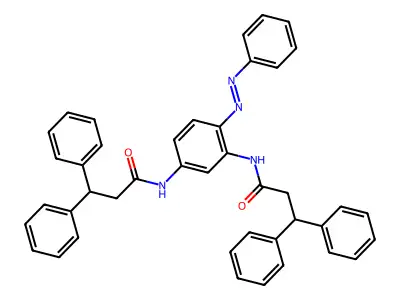 Benzenepropanamide, N,N'-[4-(phenylazo)-1,3-phenylene]bis[beta-phenyl-(9CI) structure