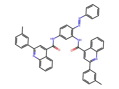 4-Quinolinecarboxamide, N,N'-[4-(phenylazo)-1,3-phenylene]bis[2-(3-methylphenyl)- (9CI) structure