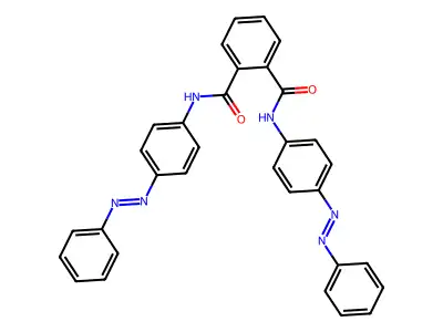 N,N'-bis{4-[(E)-phenyldiazenyl]phenyl}benzene-1,2-dicarboxamide structure