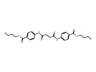 Butyl 4-[[4-(4-butoxycarbonylanilino)-4-oxobutanoyl]amino]benzoate structure