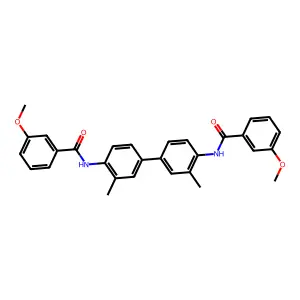 3-methoxy-N-[4-[4-[(3-methoxybenzoyl)amino]-3-methylphenyl]-2-methylphenyl]benzamide structure