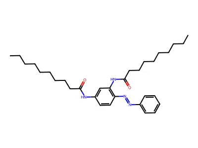 Decanamide, N,N'-[4-(phenylazo)-1,3-phenylene]bis-(9CI) structure