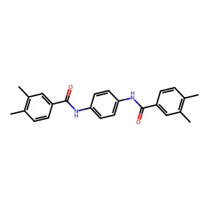 N-[4-[(3,4-dimethylbenzoyl)amino]phenyl]-3,4-dimethylbenzamide structure