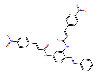 2-Propenamide, N,N'-[4-(phenylazo)-1,3-phenylene]bis[3-(4-nitrophenyl)- (9CI) structure