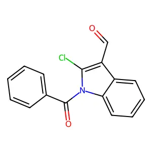 1-苯甲酰-2-氯-1H-吲哚-3-甲醛 structure