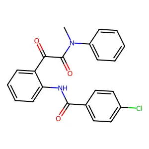 4-chloro-N-[2-[2-(N-methylanilino)-2-oxoacetyl]phenyl]benzamide structure