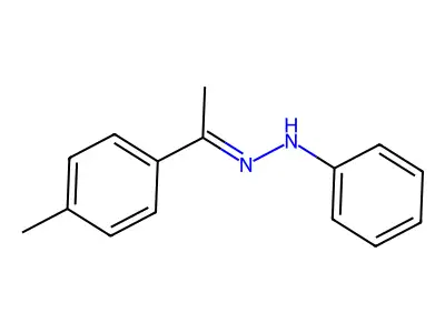 1-Phenyl-2-(1-(p-tolyl) ethylidene)hydrazine structure