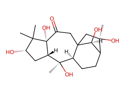 Grayanotoxan-6-one, 3,5,10,14,16-pentahydroxy-, (3-beta,14R)- structure