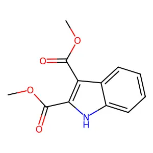 Dimethyl indole-2,3-dicarboxylate structure