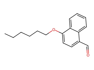 4-Hexyloxynaphthalene-1-carbaldehyde structure