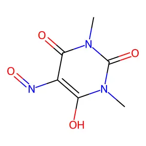 6-Hydroxy-1,3-dimethyl-5-nitrosopyrimidine-2,4(1H,3H)-dione structure