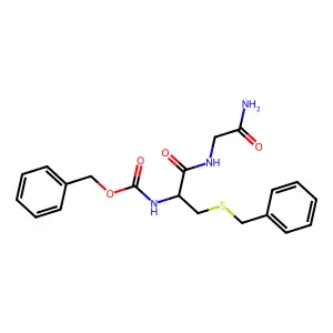 S-Benzyl-N-[(benzyloxy)carbonyl]cysteinylglycinamide structure