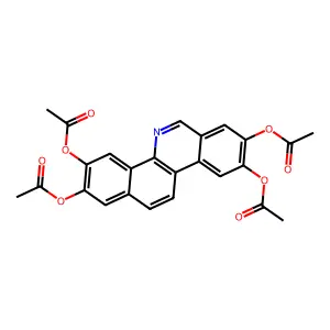 (3,8,9-Triacetyloxybenzo[c]phenanthridin-2-yl) acetate structure