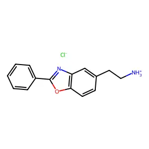 2-(2-Phenyl-1,3-benzoxazol-5-yl)ethan-1-amine--hydrogen chloride (1/1) structure