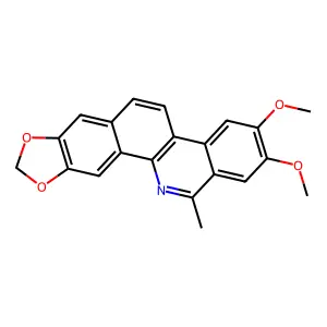 2,3-Dimethoxy-13-methyl-[1,3]benzodioxolo[5,6-c]phenanthridine structure