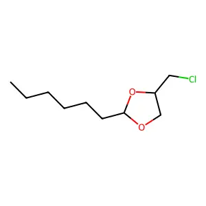 4-(Chloromethyl)-2-hexyl-1,3-dioxolane structure