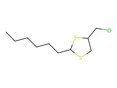 4-(氯甲基)-2-己基-1,3-二硫戊环 structure