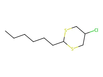 1,3-Dithione, 5-chloro-2-hexyl- structure