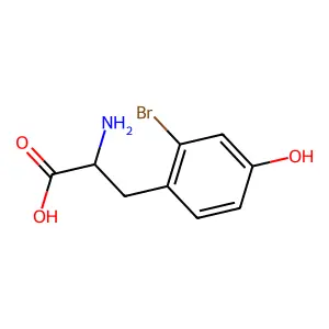 2-氨基-3-(2-溴-4-羟基苯基)丙酸 structure
