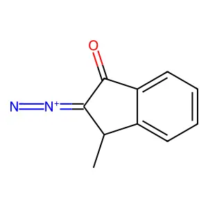 1H-Inden-1-one, 2-diazo-2,3-dihydro-3-methyl- structure