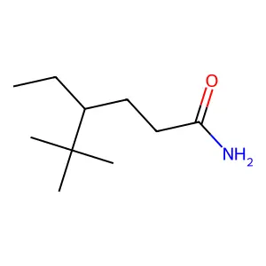 4-Ethyl-5,5-dimethylhexanamide structure