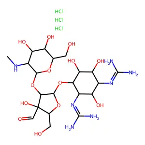 Hydroxystreptomycin trihydrochloride structure