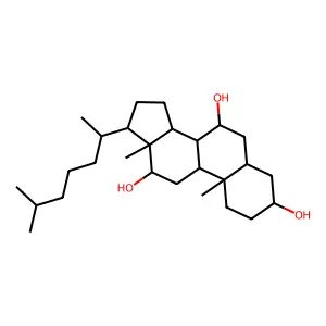 三羟基粪烷 structure