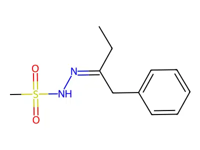 N-[(Z)-1-phenylbutan-2-ylideneamino]methanesulfonamide structure
