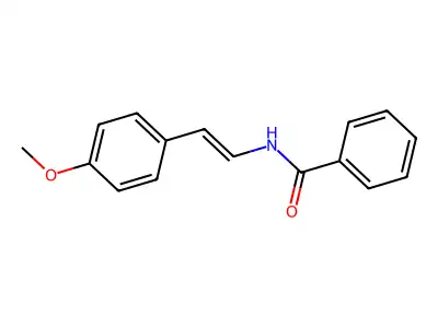 N-[(E)-4-甲氧基苯乙烯基]苯甲酰胺 structure