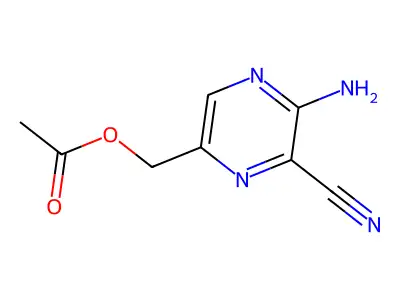 5-Amino-6-cyanopyrazin-2-yl acetate structure