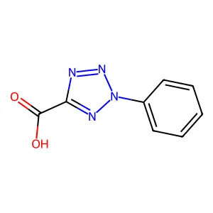 2-苯基-2H-1,2,3,4-四唑-5-甲酸 structure