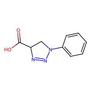 4,5-Dihydro-1-phenyl-1H-1,2,3-triazole-4-carboxylic acid structure
