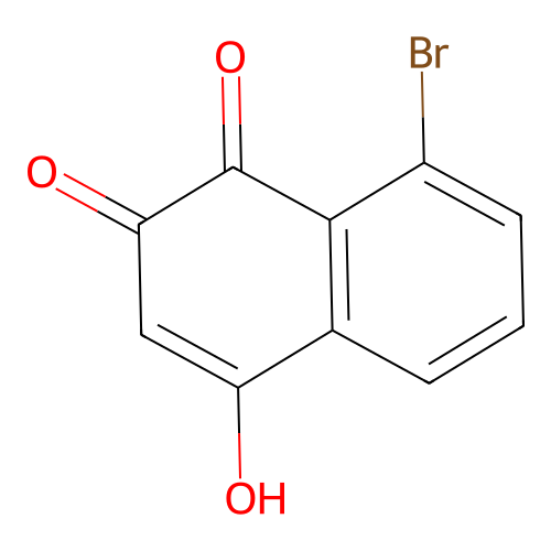 8-Bromo-2-hydroxy-naphthalene-1,4-dione structure