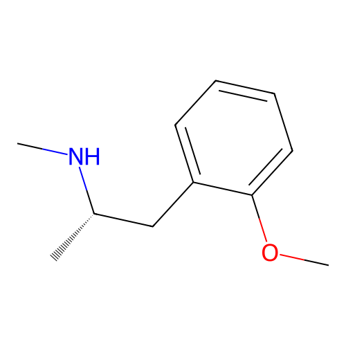 (2S)-1-(2-methoxyphenyl)-N-methylpropan-2-amine structure