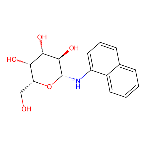 N-(Naphthalen-1-yl)-beta-D-galactopyranosylamine structure