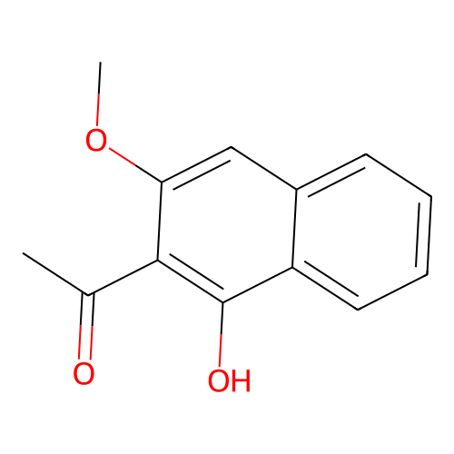 Ethanone, 1-(1-hydroxy-3-methoxy-2-naphthalenyl)- structure