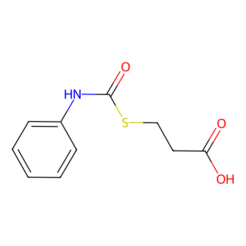 3-(N-Phenylthiocarbamoyl)-propanoic acid structure