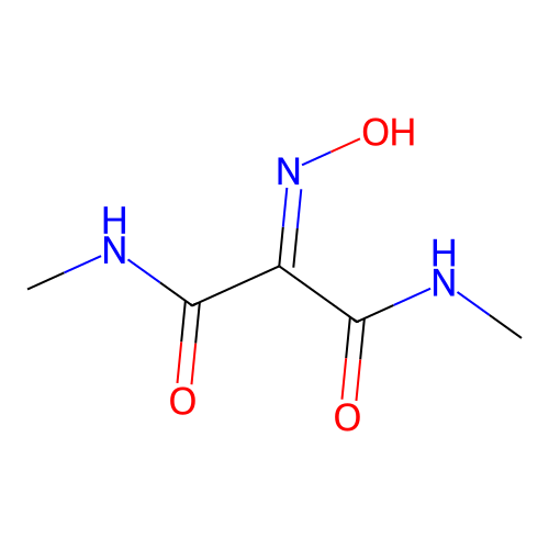 Propanediamide, 2-(hydroxyimino)-N,N'-dimethyl- structure