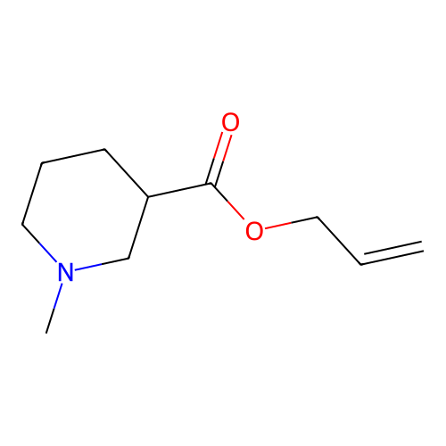 3-Piperidinecarboxylic acid, 1-methyl-, allyl ester structure