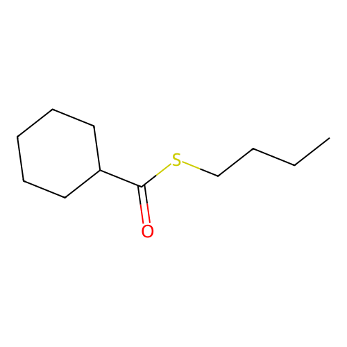 S-butyl cyclohexanecarbothioate structure