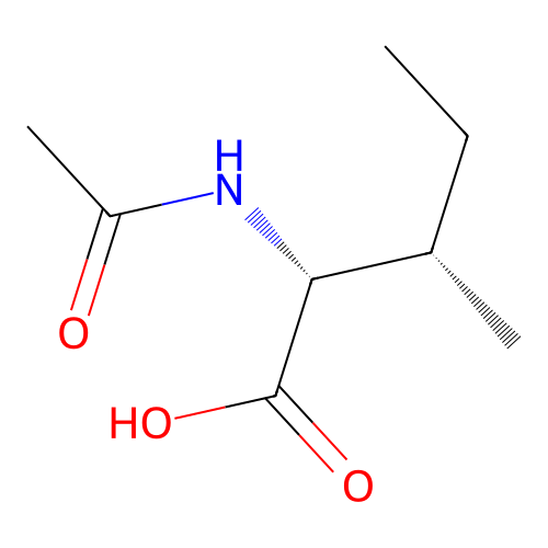 D-Alloisoleucine, N-acetyl- structure