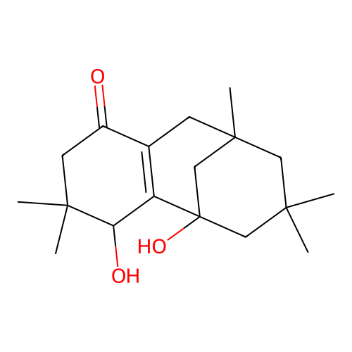 5,9-Methanobenzocycloocten-1(2H)-one, 3,4,5,6,7,8,9,10-octahydro-3,5-dihydroxy-3,3,7,7,9-pentamethyl- structure