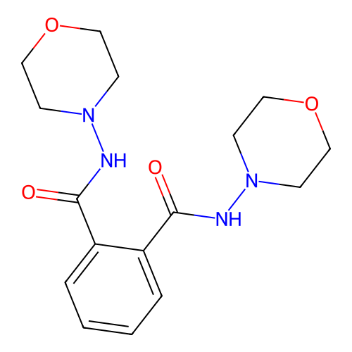 N,N'-di(morpholin-4-yl)benzene-1,2-dicarboxamide structure