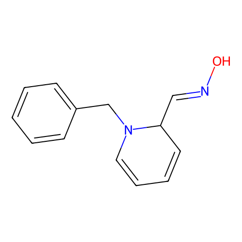 N-[(1-benzyl-2H-pyridin-2-yl)methylidene]hydroxylamine structure