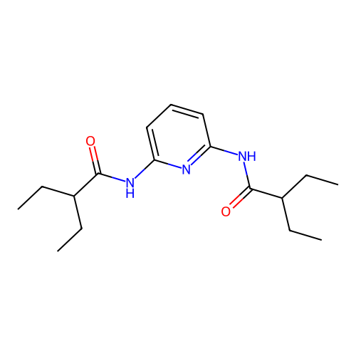 2-ethyl-N-{6-[(2-ethylbutanoyl)amino]-2-pyridinyl}butanamide structure