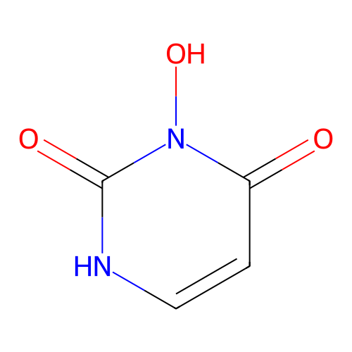 3-hydroxy-1H-pyrimidine-2,4-dione structure