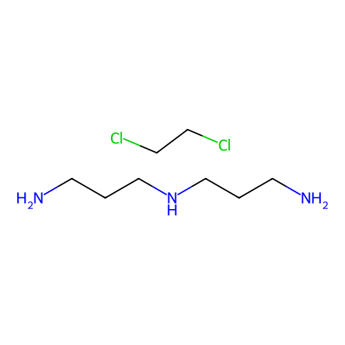 N~1~-(3-Aminopropyl)propane-1,3-diaminato--1,2-dichloroethanato (1/1) structure