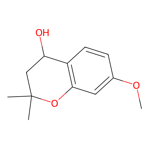 2,2-Dimethyl-4-hydroxy-7-methoxy-chroman structure